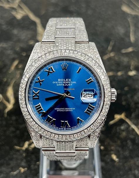 iced rolex replica|Rolex datejust 41 iced out.